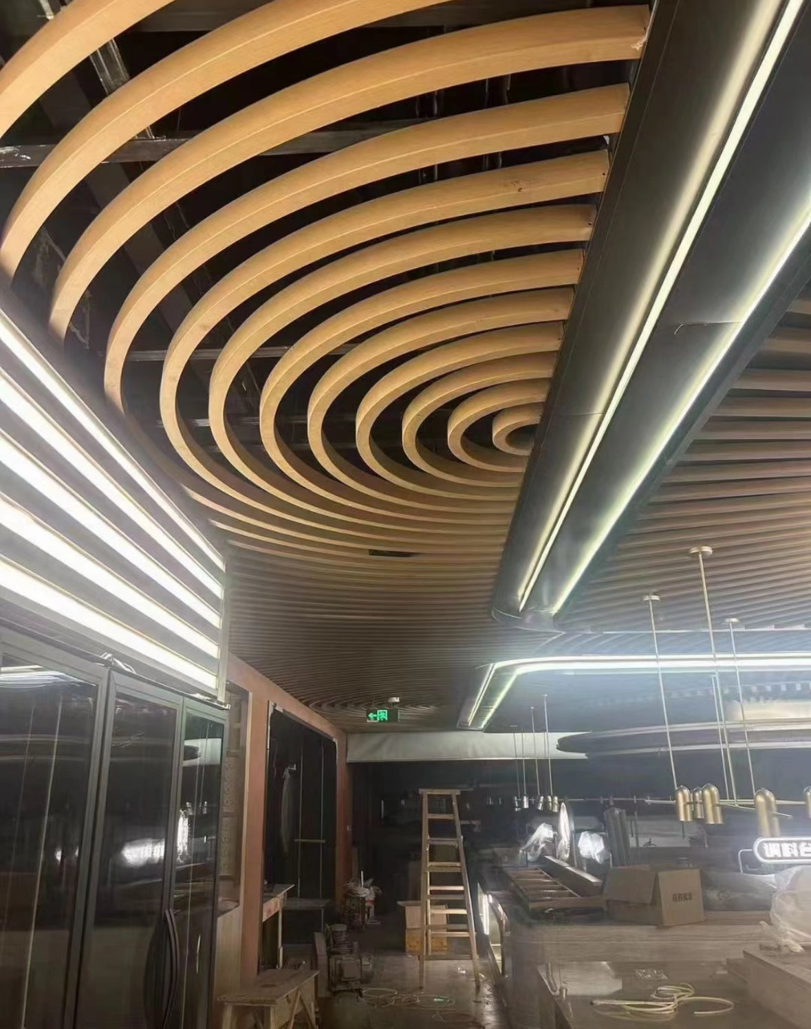 Aluminium U-Baffle Ceiling System