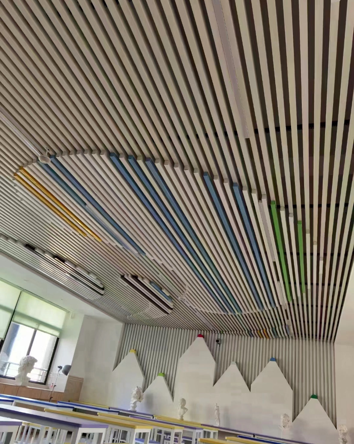 Aluminium U-Baffle Ceiling System