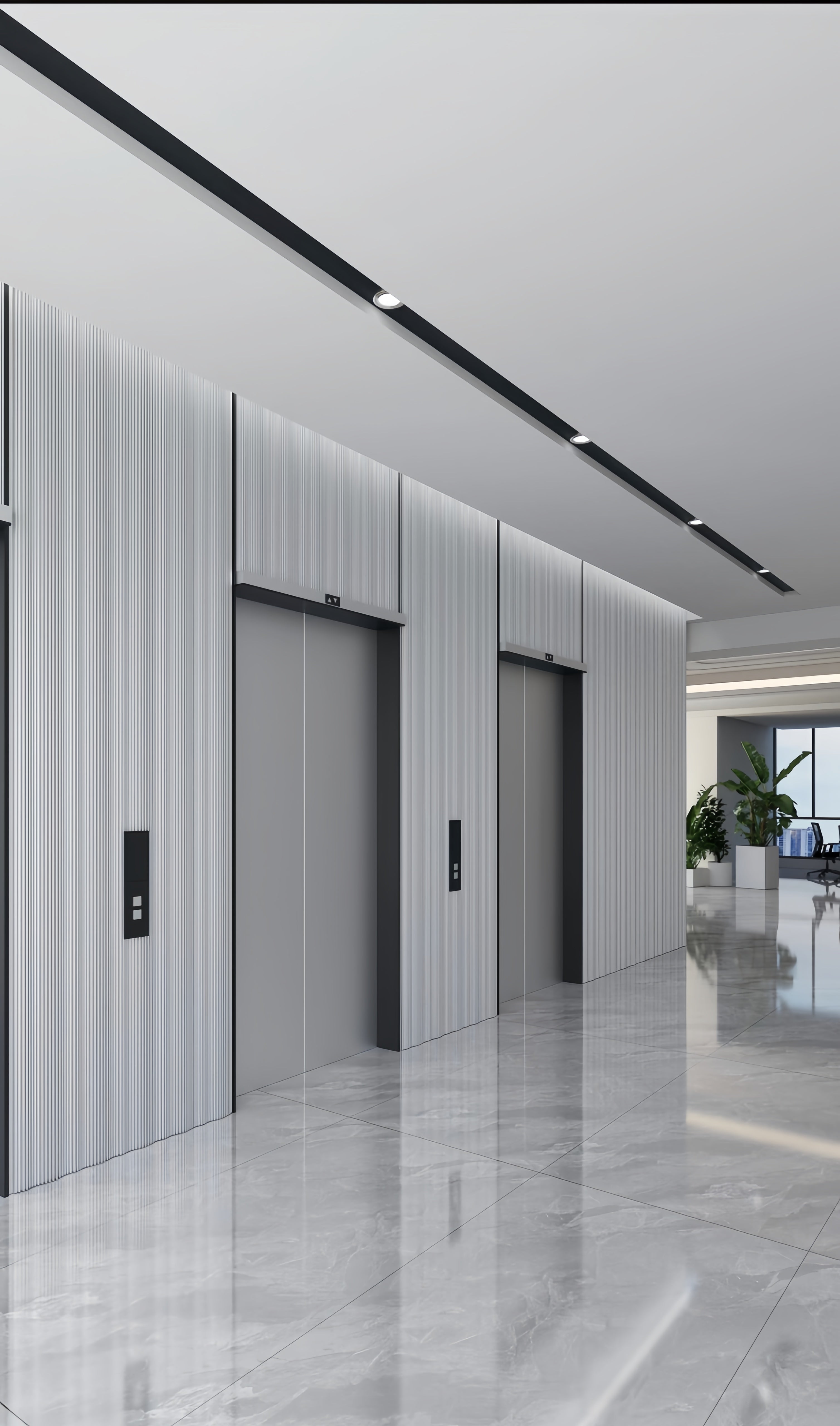 Corrugated Metal Panel for Interior Wall