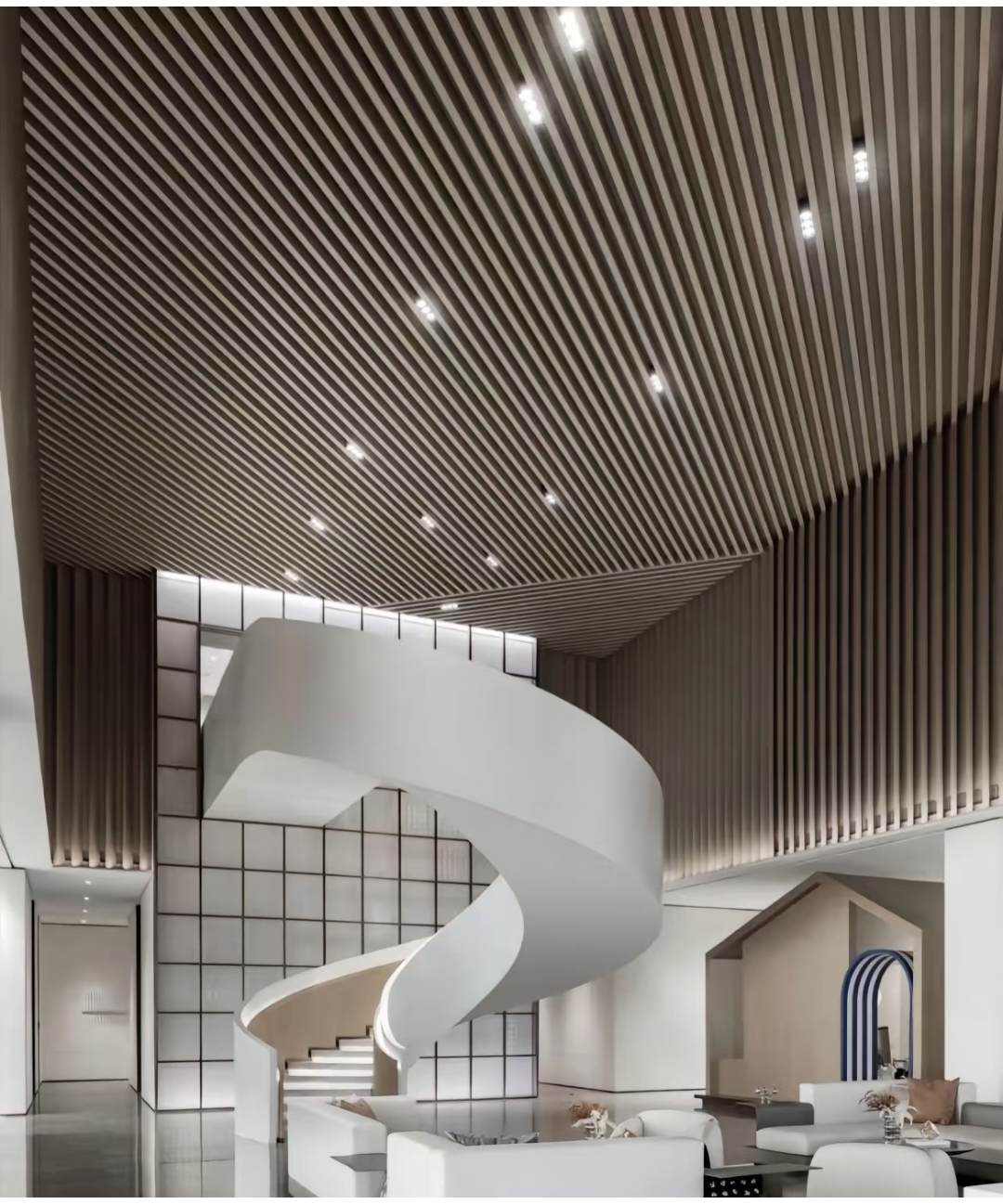 Aluminium U-Baffle Ceiling System