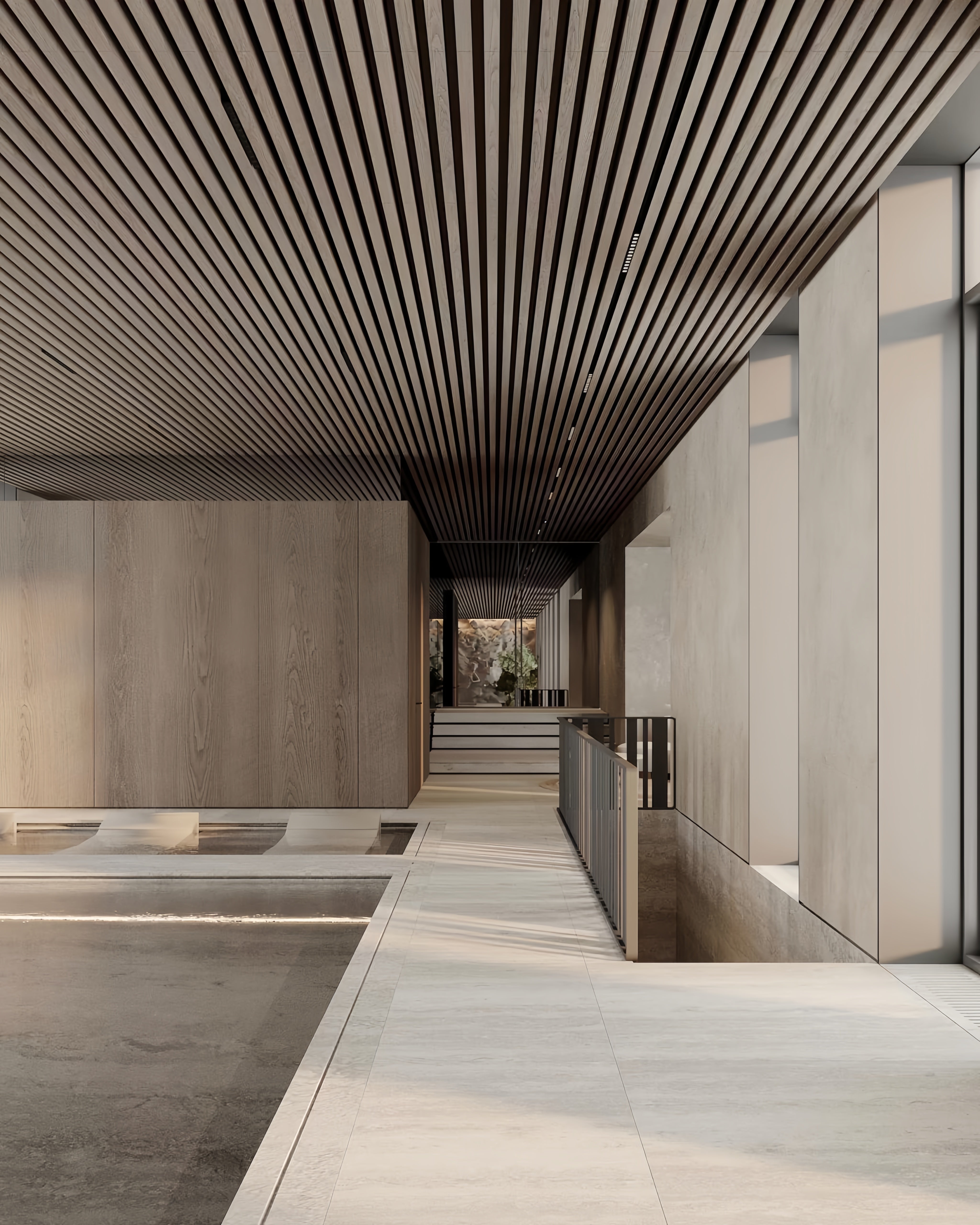 Aluminium U-Baffle Ceiling System