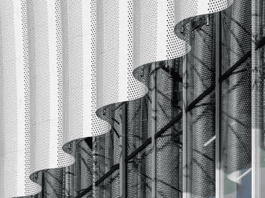 perforated metal facade
