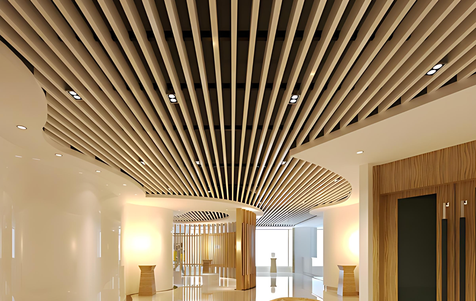 Aluminium U-Baffle Ceiling System